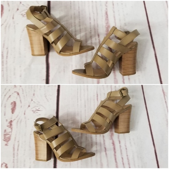 AMERICAN EAGLE Taupe Block Heel Sandals - Picture 5 of 8